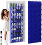 Over the Door Shoe Organizer with 40 Large Breathable Mesh Pockets, Space Saving Shoe Holder, Hanging Shoe Rack for Entryway Bedroom Closet Storage (Navy Blue, 40 Pockets)