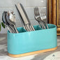 DAILY RITMO® Turquoise Aqua Countertop Silverware Holder