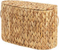 GRANNY SAYS Slim Toilet Paper Holder Baskets for 6 Mega Rolls, Bathroom Toilet Paper Storage Baskets with Lid, Wicker Natural Water Hyacinth Storage Basket with Handles for Bathroom Organizer