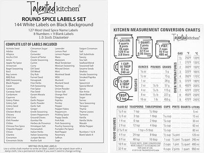 Talented Kitchen Spice Rack Organizer - 4 Stainless Steel Wall-Mounted Racks - 24 4 oz Glass Jars & 269 Preprinted Labels, Chrome - Kitchen & Cabinet Seasoning Organizer for Space Saving Spice Storage