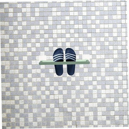Amosfun Wall-mounted Telescopic Shoe Rack Bathroom Slipper Holder Sturdy Space-saving Design for Easy Installation and Organization Your Home