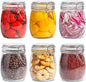 ComSaf 6-Pack 25oz Round Glass Mason Jars with Lids, Airtight Canning Jars for Preserving & Pickling, Multi-Purpose Storage Containers for Kitchen, Bathroom & Laundry, Ideal Housewarming Gift Set