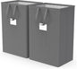 75L Large Laundry Hamper with Handles, Dirty Clothes Hamper for Bedroom Waterproof, Freestanding Tall Laundry Basket Waterproof, Hamper for Bedroom, Bathroom, Dorm, Toys Storage(Grey）