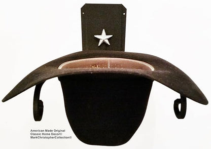 American Made Cowboy Hat Holder Star 89 BLK/SLV