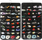 Luney Hanging Jewelry Organizer, 80 Pockets Earring Holder Organizer with Pockets for Woman, for Hanging Earrings, Necklaces, Bracelets, Rings, Storage, Closet(1PCS, No Zipper)