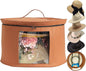 Hat Storage Box,Hat Boxes for Women Storage,Cowboy Hats Holder for Travel,Wide Brims Hat Carrier Case,Stuffed Animal Toy Organizer,Hat Box Closet Organizers and Storage,Hat Boxes for Men