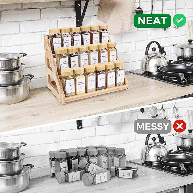 Spice Rack, Spice Organizer, for Kitchen, Countertop, Pantry, Spices Organizer for Cabinet.(S)