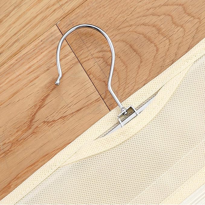 seven wolves Hanging Jewelry Organizer, Double Sided 40 Pockets, Jewelry Organizer, Necklace Holder Jewelry Chain Organizer for Brooch Earrings Necklace Bracelet Ring with Hanger, White