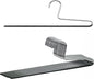 Mawa by Reston Lloyd Trouser Series Non-Slip Space-Saving Clothes Hanger with Single Rod for Pants, Style KH/1, Set of 10, Black