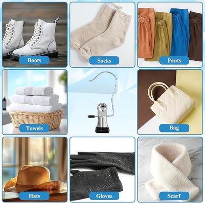 200 Pcs Laundry Hooks Hanging Clips Clothes Pins Closet Hanger Organizer Clamps Socks Towel Clips Heavy Duty Clothespins Bulk Hanger Clip for Closet Travel Pants Socks Handbags