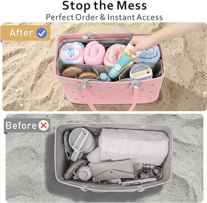 F-color Over the Door Shoe Organizer Bundle with Beach Bag Organizer Insert