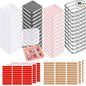 48 Sets Press On Nail Storage Box, Artificial Nail Display Case Acrylic Nail Boxes Press On Nail Packaging Box, Adhesive Double Sided Tape Nail Box for Nail Salon（4 Colors）
