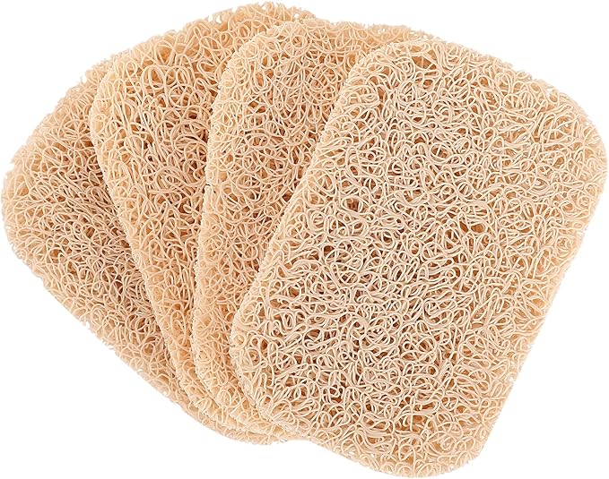 15 Piece Soap Savers Pads - Beige BPA Free Holder for Bar Soap, Non-Slip Self Draining Dish Lift for Shower, Kitchen, Bathroom - Tray Bulk Accessories