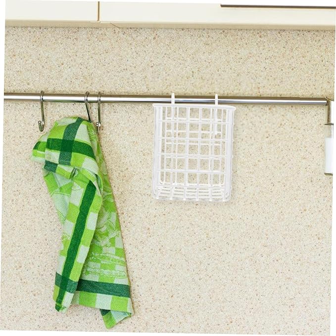 Cabilock Wire Basket Hanging Storage Rack over Door Organizer Iron Hanging Cabinet Organizer for Kitchen Bathroom Craft Room