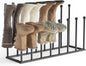 pickpiff Boot Rack Organizer Tall Boots, Black Boot Storage Organizer Tall Boots for Closet, Entryway, Garage, Porch, Free Standing Shoe Racks for 8 Pairs