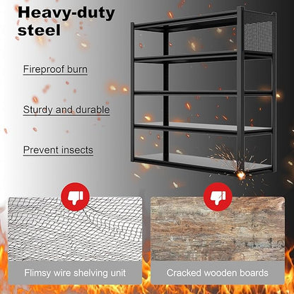 Storage Shelves with Pegboard,72“*48" Wide 24”Heavy Duty Garage Shelving Units and Storage,Metal Shelving Adjustable Shelves,Garage Storage Rack,Industrial Utility Organization For Kitchen,Pantry