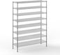 18" Deep x 54" Wide x 74" Height Wire Shelving Kit | 8-Tier | NSF Commercial Storage Rack Unit