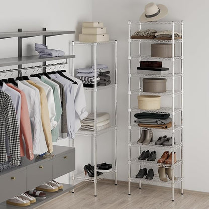 14" Deep x 24" Wide x 86" Height Wire Shelving Kit | 10-Tier | NSF Commercial Storage Rack Unit
