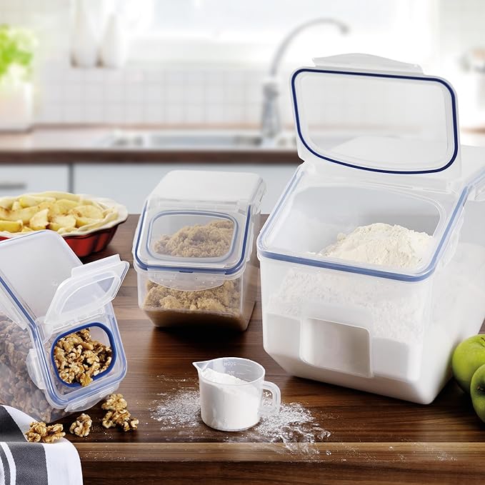 Lock & Lock Bulk Storage Bins Food Storage Container with Wheels (50.72-Cup)