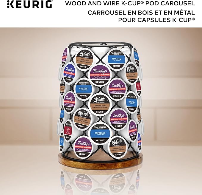 Keurig 5000351185 K-Cup Whirl Carousel Coffee Pod holder, 49, Black