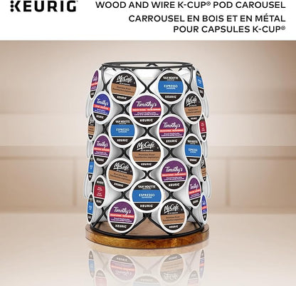 Keurig 5000351185 K-Cup Whirl Carousel Coffee Pod holder, 49, Black
