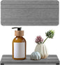 2PCS Water Absorbing Stone Tray, Quick Drying Diatomite Stone Sink Tray, Water Absorbent Diatomite Coasters for Kitchen Sink, Bathroom Counter Hand Soap Dish Toothbrush Holders
