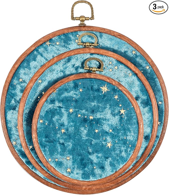 3Pcs Corduroy Pin Display Board, Corduroy Wall Hanging Brooch Jewelry Storage Display, 3 Size Vintage Enamel Pin Display Holder for Brooches Enamel Pins Necklace Jewelry (Blue)