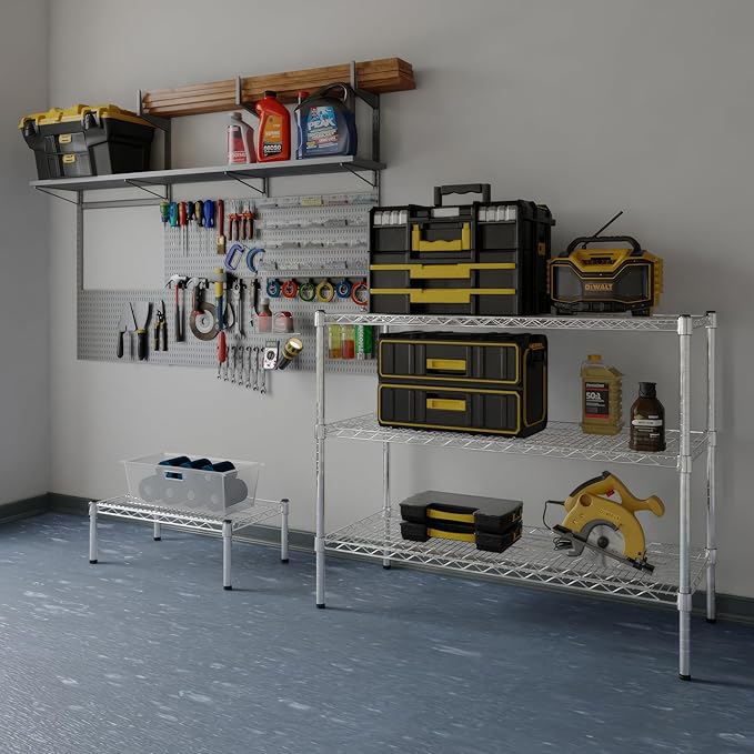 18" Deep x 42" Wide x 34" Height Wire Shelving Kit | 3-Tier | NSF Commercial Storage Rack Unit