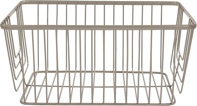 Spectrum Diversified Ashley Basket, Large, Satin Nickel
