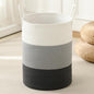 Laundry Basket Hamper Tall Rope Storage Woven for Blanket toys Dirty Clothes in Living Room Bathroom Bedroom (Gradient Grey, 60L/15.8Gal)
