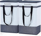 FairyHaus Laundry Basket 100L, 2Pack Laundry Hamper with Easy Carry Handles, Collapsible Laundry Baskets Hampers for Bathroom Clothes Storage Black