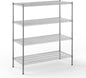 21" Deep x 48" Wide x 54" Height Wire Shelving Kit | 4-Tier | NSF Commercial Storage Rack Unit