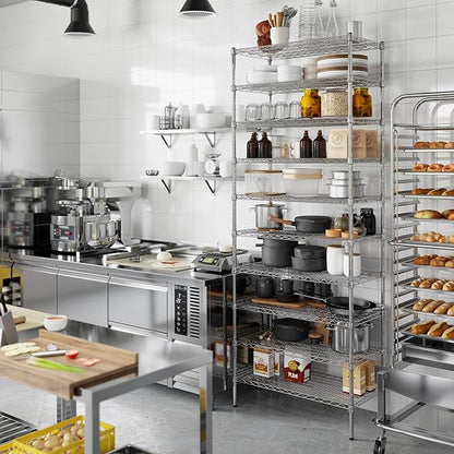 18" Deep x 36" Wide x 96" Height Wire Shelving Kit | 10-Tier | NSF Commercial Storage Rack Unit