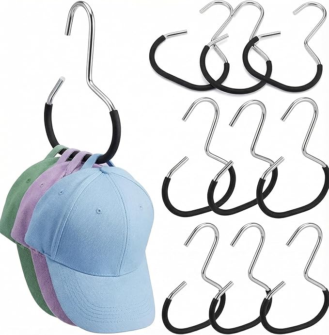 BESTOYARD 10-Pack Scarf Ring Hangers Non-Slip Metal Closet Organizer for Ties Scarves Belts and Tank Tops with Protective Coating 5.90X5.51 Inches
