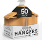 Utopia Home Premium Wooden Hangers 50 Pack - Durable & Slim Coat Hanger - Suit Hanger with 360-Degree Rotatable Hook - Wood Hangers with Shoulder Grooves (Natural Color)