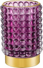 Makeup Brush Holder Organizer,Toothbrush Holders,Desk Pen Pencil Holder,Multifunctional Vintage Glass Brush Cup(A38-12-US/Purple/L)