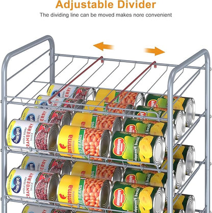 Nandae Can Rack Organizer, 7 Tier Kitchen Food Storage Rack Organizer, Can Holder Storage Dispenser for Kitchen Cabinet, Countertop, Pantry Organizers, Cupboard
