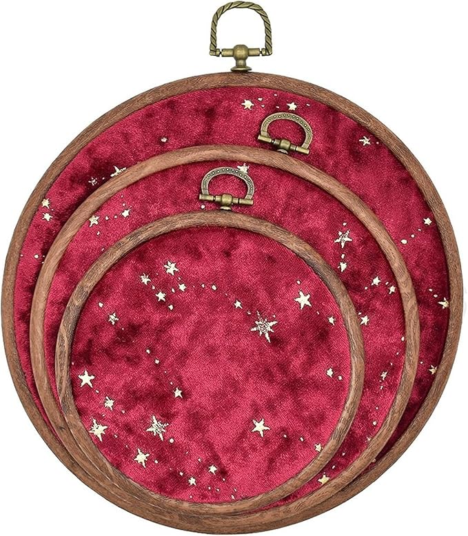 3-Pack Corduroy Pin Display Board - Vintage Style, Enamel Pin & Brooch Collection Holder, Velvet-Lined, Ideal for Earrings, Necklaces & Jewelry Storage Case (Red)