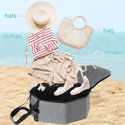 2 Pack Hat Box Cowboy Hats Box Hat Boxes for Women Storage,Cowboy Hats Storage for Travel,Wide Brims Cap Carrier Case for Closet with Handles,Hatbox Storage Boxes Closet Organizers