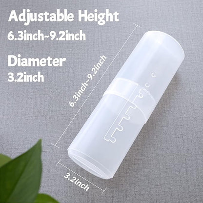OCHEAL Makeup Brush Holders, 3 Pack of Makeup Brush Organizer Travel Case Retractable Plastic Travel Makeup Brushes Holder for Vanity Makeup Artist Brushes Storage Cup
