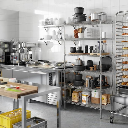21" Deep x 36" Wide x 74" Height Wire Shelving Kit | 6-Tier | NSF Commercial Storage Rack Unit