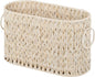 GRANNY SAYS Toilet Paper Storage, Toilet Paper Basket for Bathroom, 6 Mega Rolls Organizer Free Standing, Wicker Basket for Bathroom Storage, Butter Milk