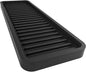 Silicone Kitchen Sink Organizer Tray, Sponge Holder and Countertop Protector | Bathroom and Kitchen Soap Dish and Dispenser Tray (Black, 12"x4")