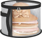 Large Capacity Hat Storage Bag for Women, Holds up to 7 Caps Cowboy Hat Organizer for Closet, Hat Storage Organizer for Travel (Grey)