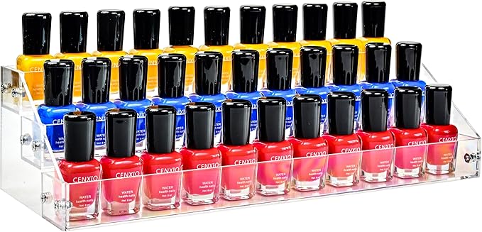 3 Layers Stand Shelf Holder Clear Acrylic Rack for Nail Polish Organizer Essential Oil Storage Sunglasses Makeup