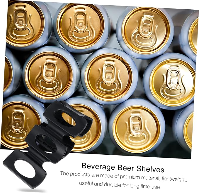 2 Pack Black Silicone Beer Pad Can Stacker Mat Bottle Stacking Mat for Home Office Bar Party