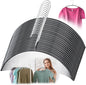 Clothes Hangers - 20 Pack, Black - Solid Premium Steel Iron Clothing & Sweater Hangers - Non-Slip No Shoulder Bumps with Grippy Coating - Sleek, Slim & Rounded - Space Saving Solution - by Zoe Deco