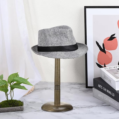 uxcell Hat Rack Stand and Tabletop Wig Display Stand with Dome Design 17 Inch Height for Baseball Caps, Fedora, Wigs, Coffee