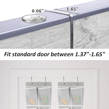 GOMAJI 2PK Over the Door 12 Pocket Hanging Shoe Organizer