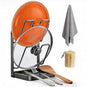 Kitchen Pot Lid Storage Rack, Steel Lid Holder with Removable Drip Tray, Double-Layer Countertop Organizer